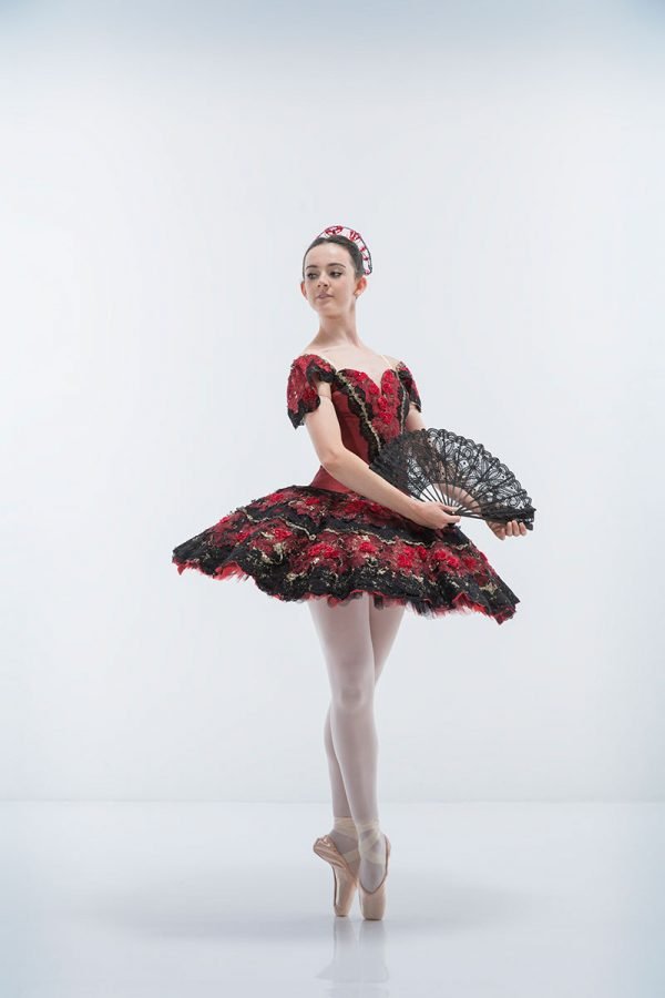 Red and black tutu