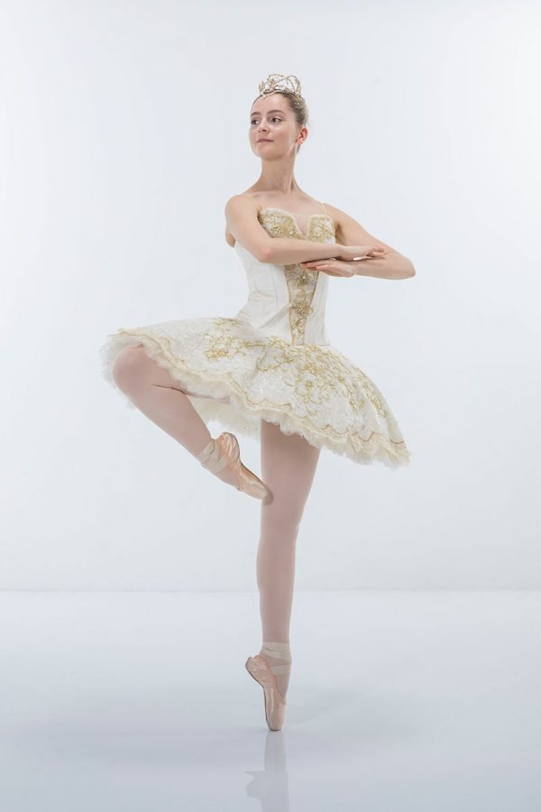 Ivory and gold tutu